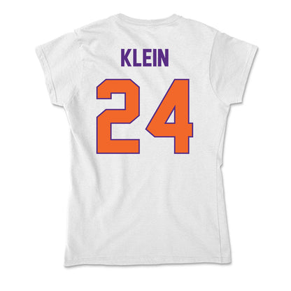 Clemson - NCAA Women's Soccer : Reese Klein - Soft Style Women’s T-Shirt-1