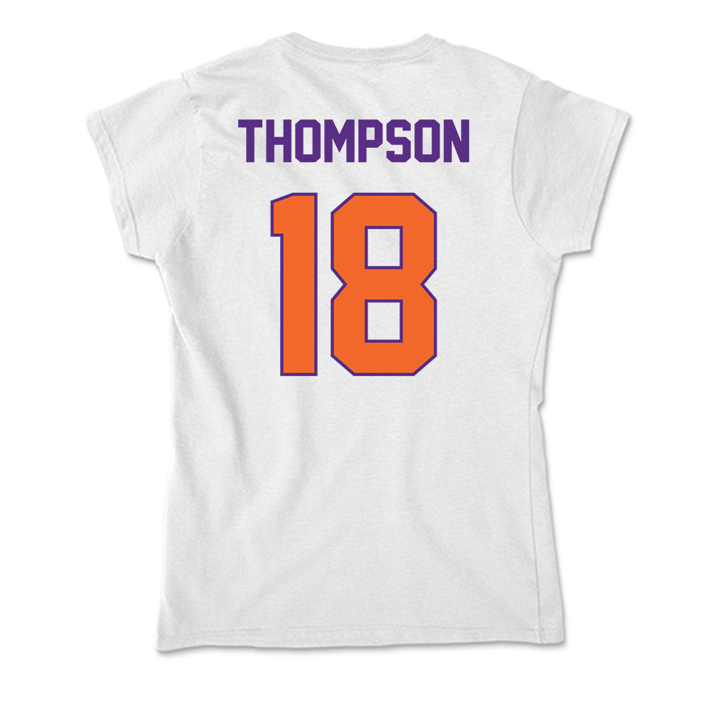 Clemson - NCAA Women's Soccer : Reagan Thompson - Soft Style Women’s T-Shirt-1
