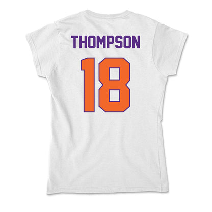 Clemson - NCAA Women's Soccer : Reagan Thompson - Soft Style Women’s T-Shirt-1