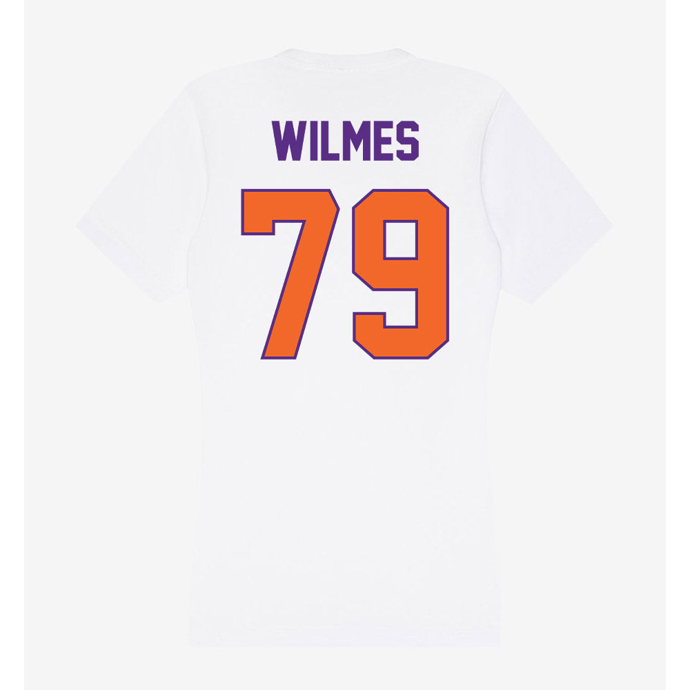 Clemson - NCAA Football : Braden Wilmes - Women's V-Neck T-Shirt-1