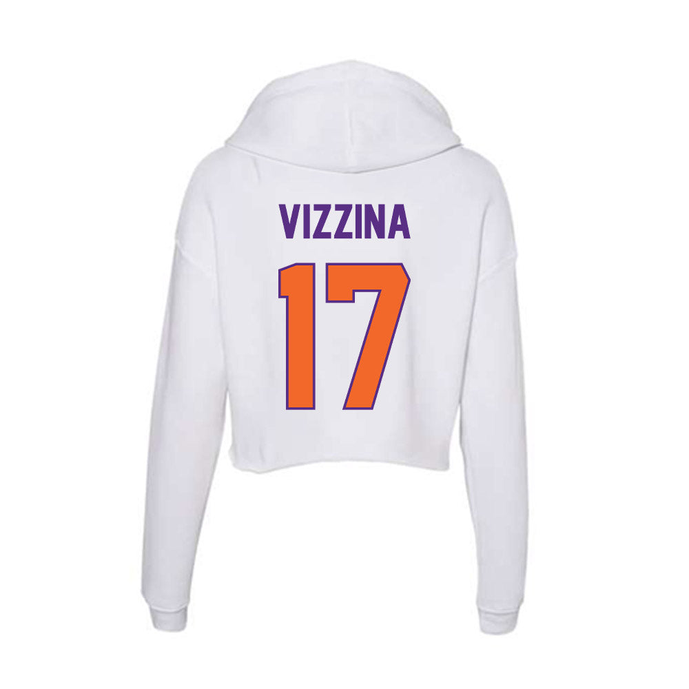 Clemson - NCAA Football : Christopher Vizzina - Women's Crop Fleece Hoodie-1