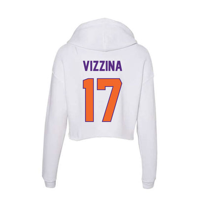 Clemson - NCAA Football : Christopher Vizzina - Women's Crop Fleece Hoodie-1