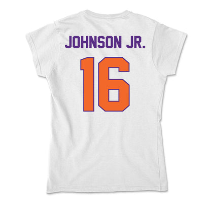 Clemson - NCAA Football : Chris Johnson Jr. - Soft Style Women’s T-Shirt-1