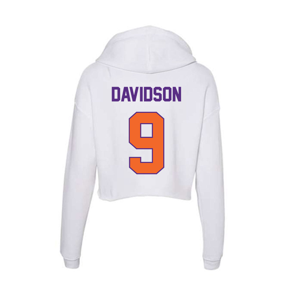 Clemson - NCAA Football : Gideon Davidson - Women's Crop Fleece Hoodie-1