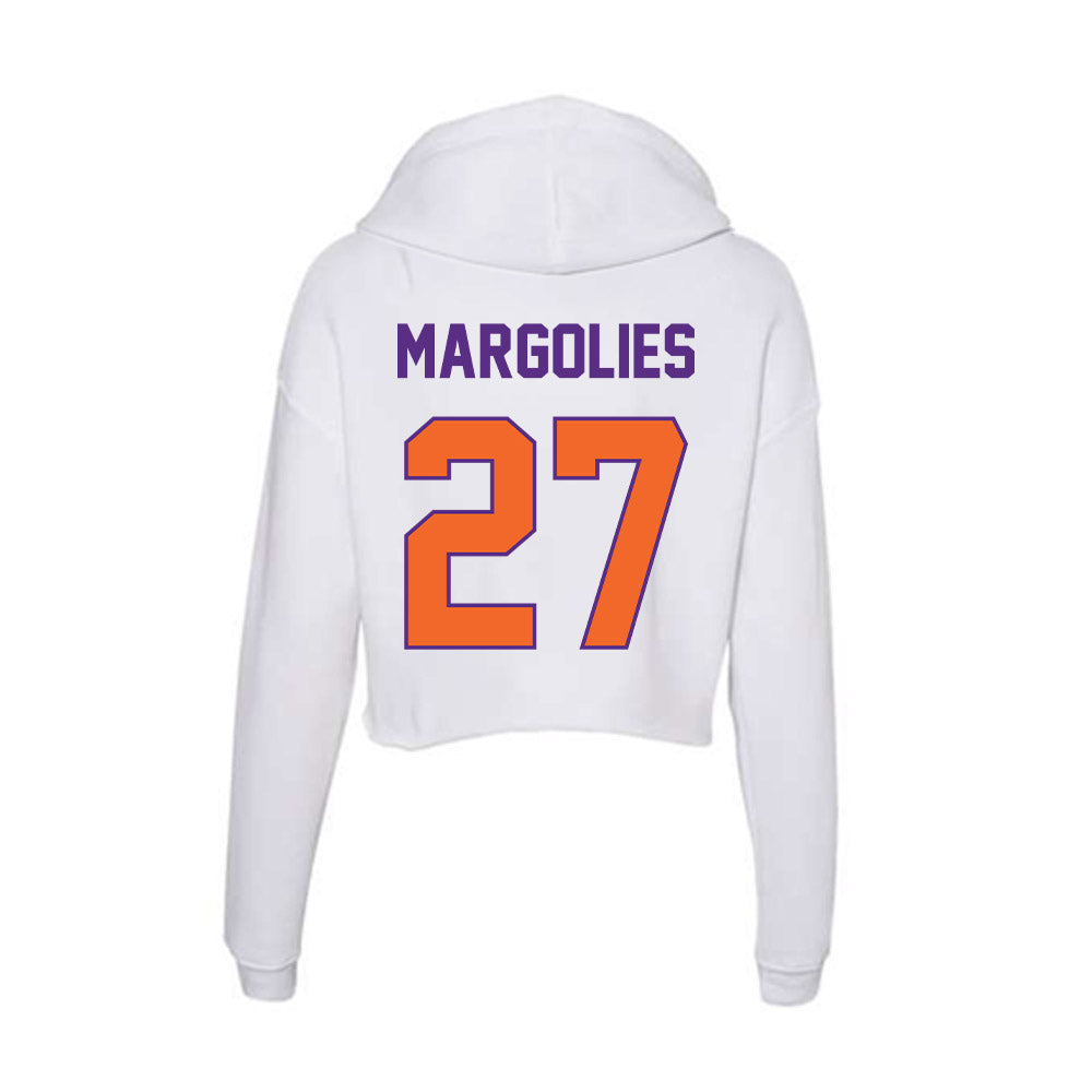 Clemson - NCAA Baseball : Dan Margolies - Women's Crop Fleece Hoodie-1