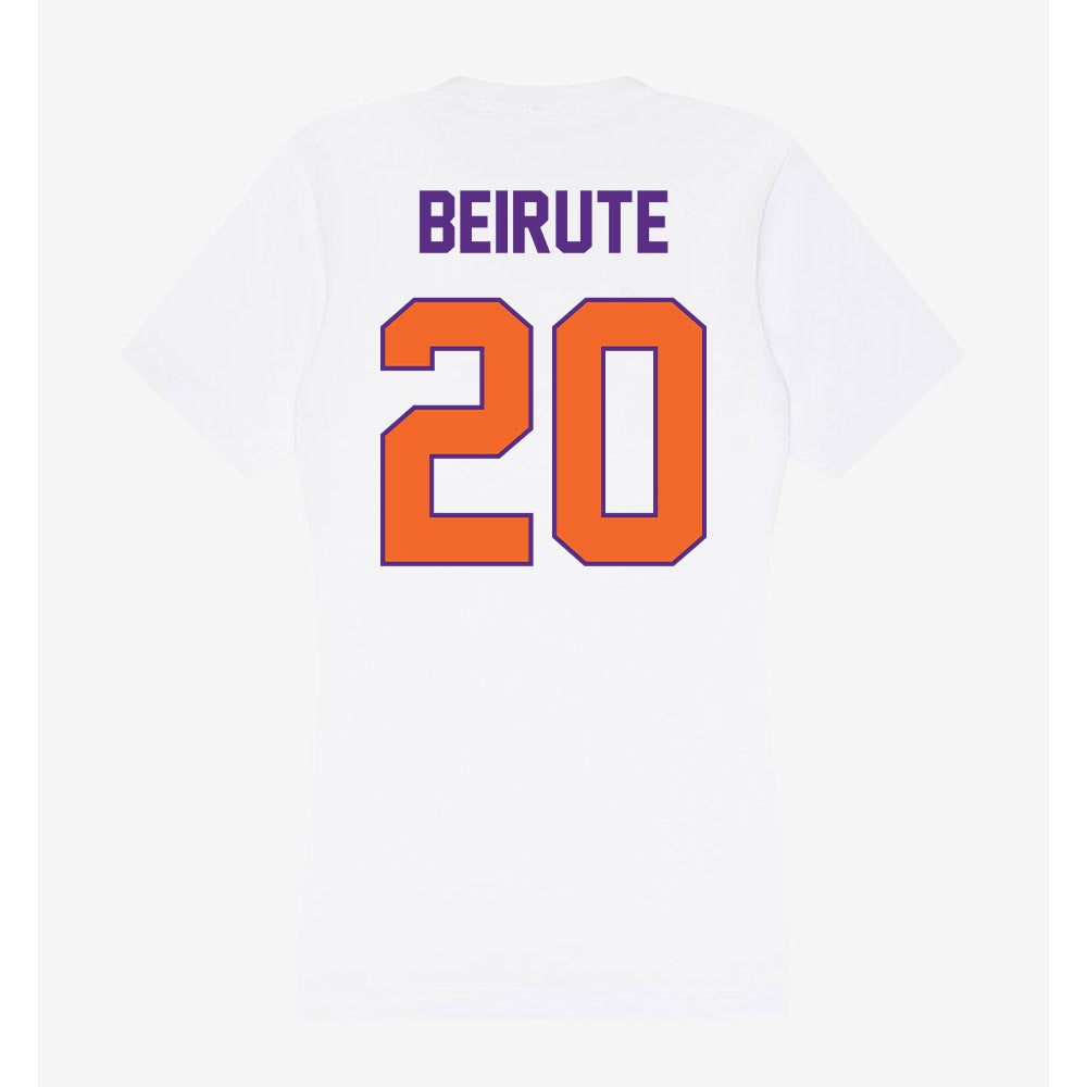 Clemson - NCAA Men's Soccer : Andres Beirute - Women's V-Neck T-Shirt-1