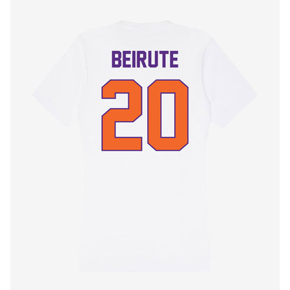 Clemson - NCAA Men's Soccer : Andres Beirute - Women's V-Neck T-Shirt-1