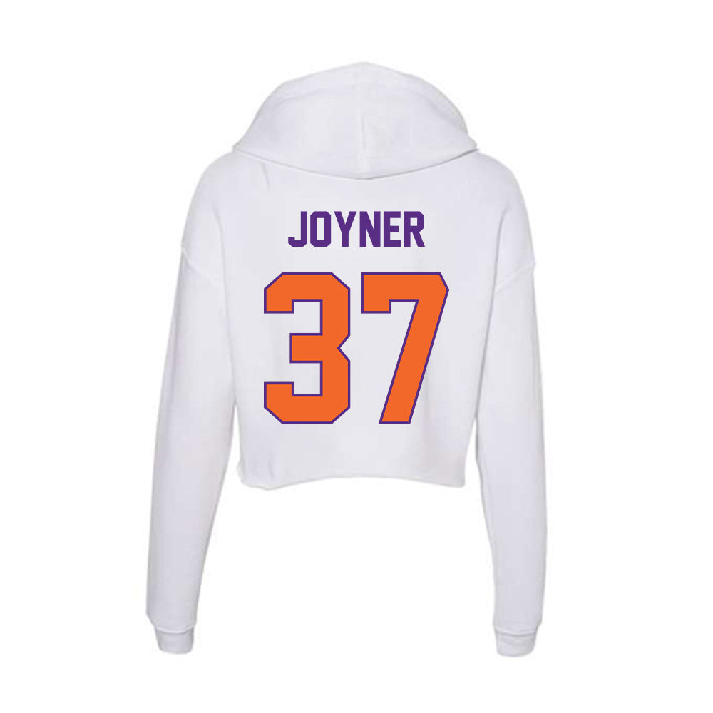 Clemson - NCAA Football : Davion Joyner - Women's Crop Fleece Hooded Sweatshirt-1