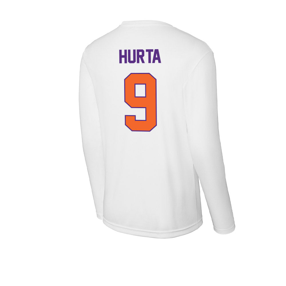 Clemson - NCAA Women's Volleyball : Kathryn Hurta - Activewear Long Sleeve T-Shirt-1