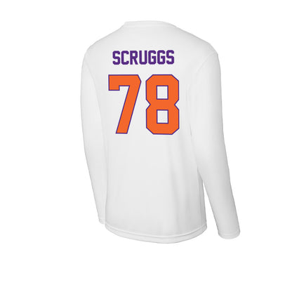 Clemson - NCAA Football : Carter Scruggs - Activewear Long Sleeve T-Shirt-1