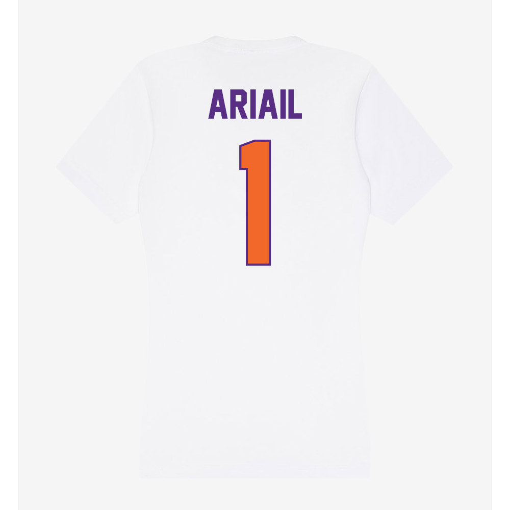 Clemson - NCAA Softball : Kennedy Ariail - Women's V-Neck T-Shirt-1