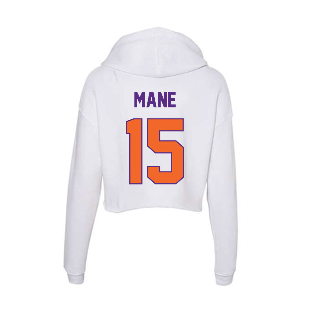Clemson - NCAA Men's Soccer : Abdou Mane - Women's Crop Fleece Hooded Sweatshirt-1