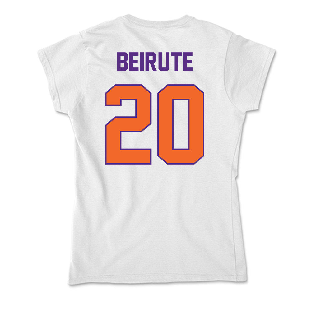 Clemson - NCAA Men's Soccer : Andres Beirute - Soft Style Women’s T-Shirt-1