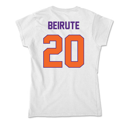 Clemson - NCAA Men's Soccer : Andres Beirute - Soft Style Women’s T-Shirt-1