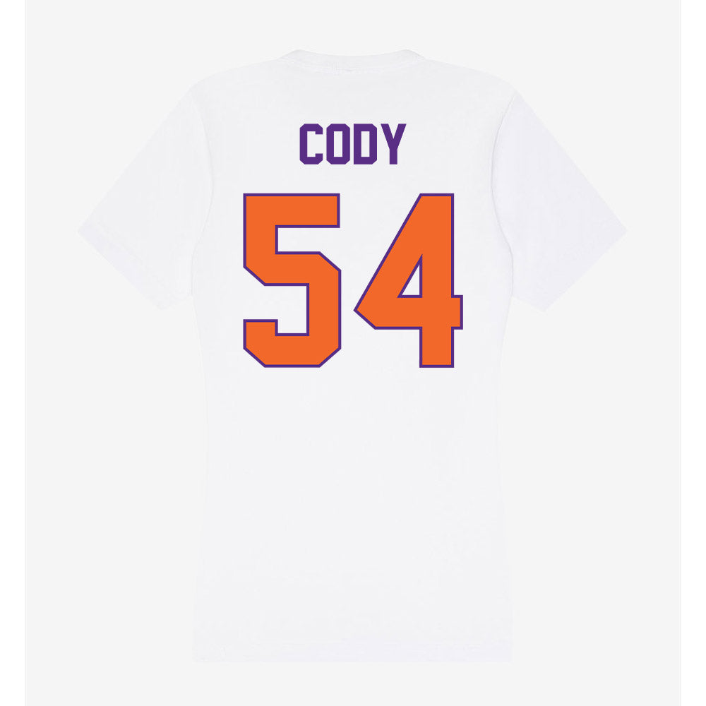 Clemson - NCAA Football : Kam Cody - Women's V-Neck T-Shirt-1