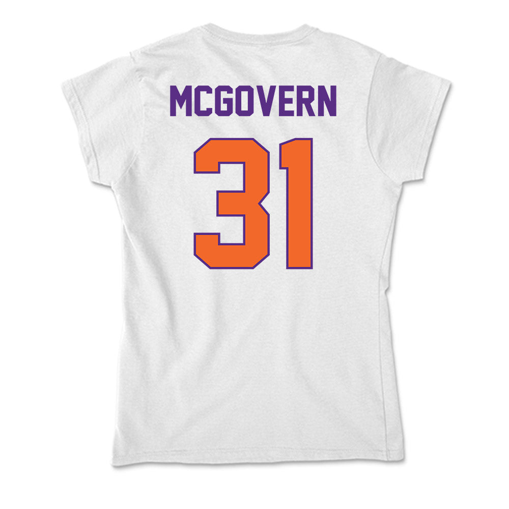 Clemson - NCAA Baseball : Jacob McGovern - Soft Style Women’s T-Shirt-1
