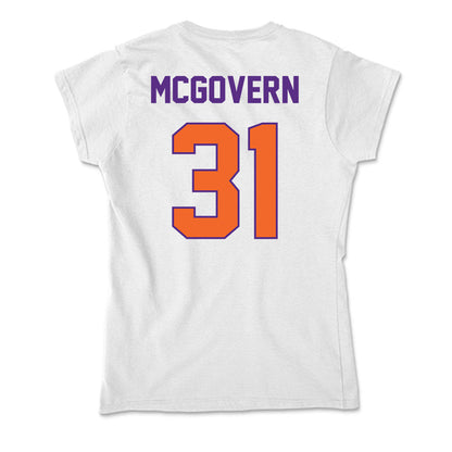 Clemson - NCAA Baseball : Jacob McGovern - Soft Style Women’s T-Shirt-1