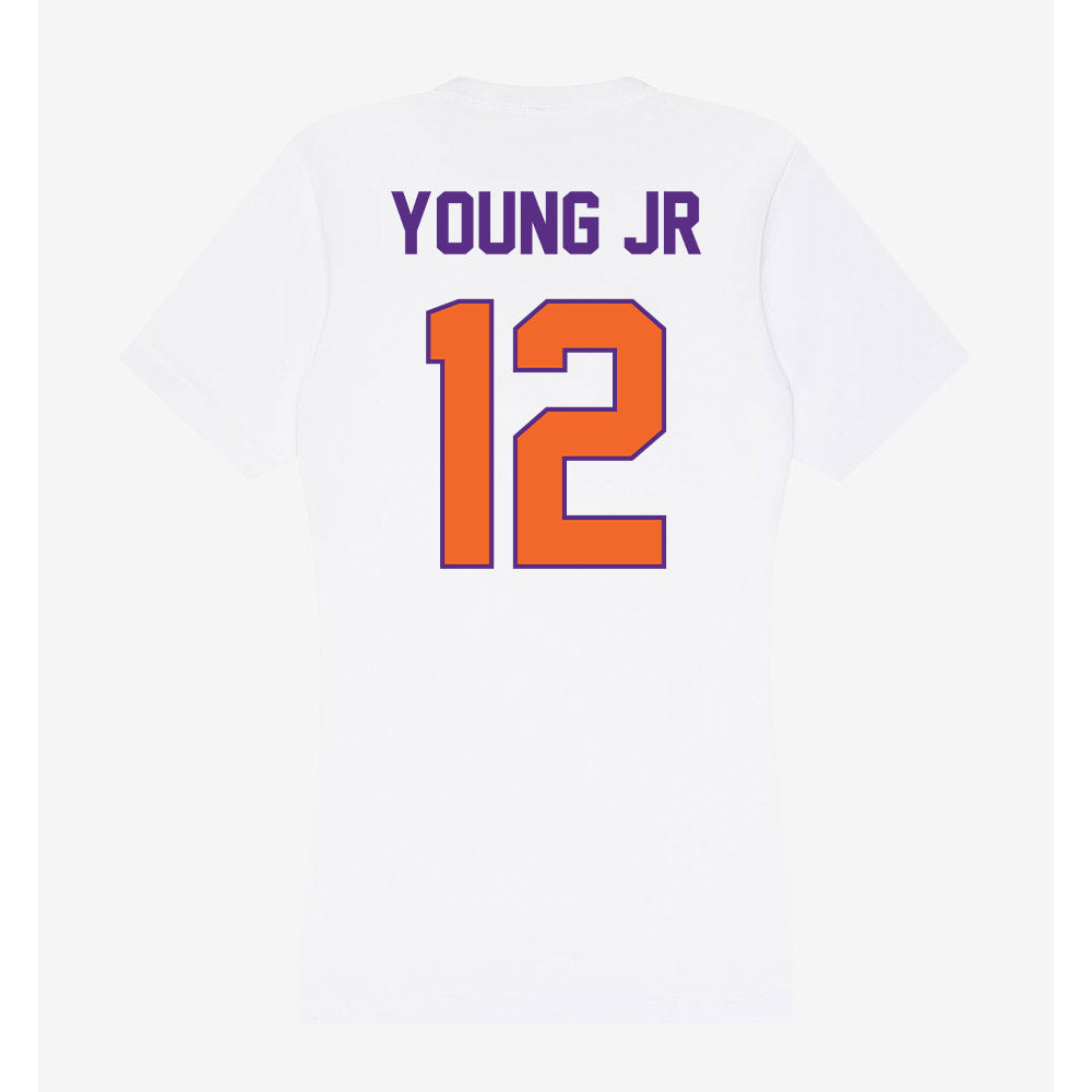 Clemson - NCAA Football : Shavar Young Jr - Women's V-Neck T-Shirt-1