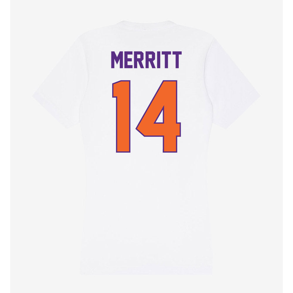 Clemson - NCAA Football : London Merritt - Women's V-Neck T-Shirt-1