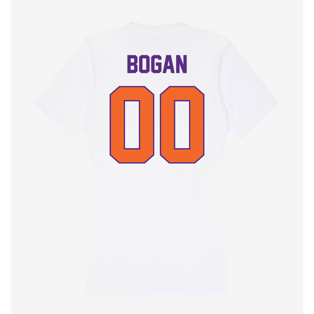 Clemson - NCAA Women's Lacrosse : Anna Bogan - Women's V-Neck T-Shirt-1
