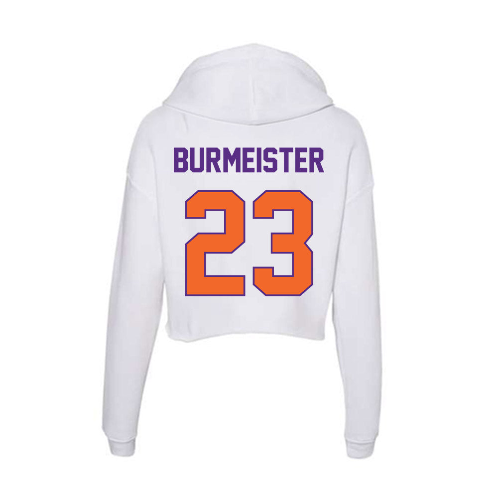 Clemson - NCAA Softball : Sophia Burmeister - Women's Crop Fleece Hoodie-1