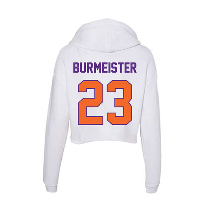 Clemson - NCAA Softball : Sophia Burmeister - Women's Crop Fleece Hoodie-1