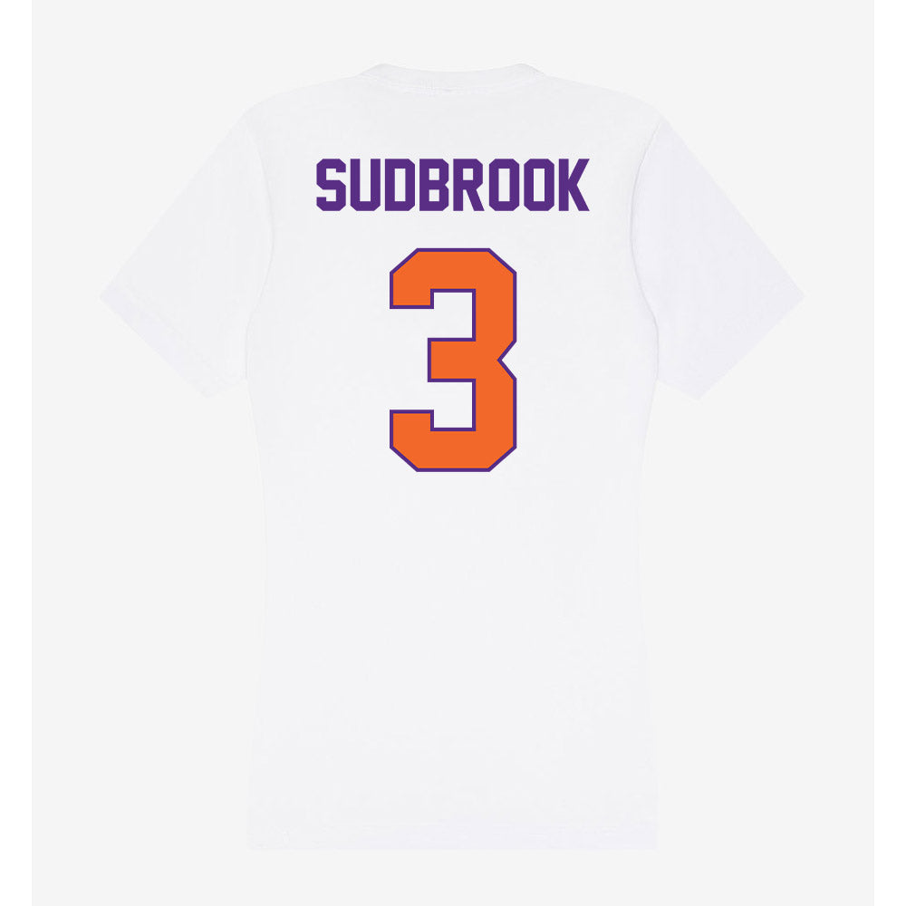 Clemson - NCAA Baseball : Troy Sudbrook - Women's V-Neck T-Shirt-1