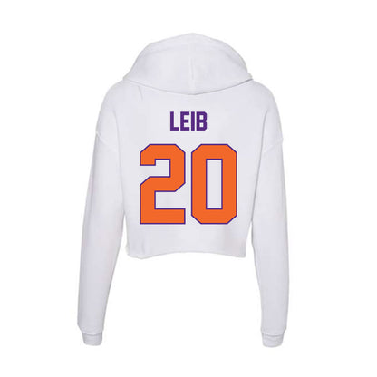 Clemson - NCAA Women's Soccer : Taylor Leib - Women's Crop Fleece Hoodie-1