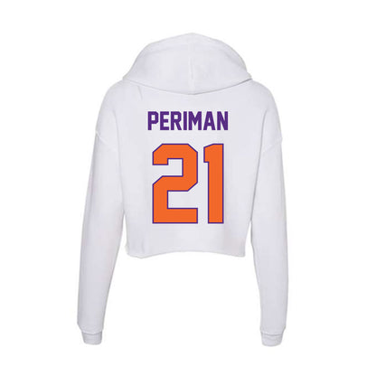 Clemson - NCAA Women's Basketball : Hadley Periman - Women's Crop Fleece Hoodie-1