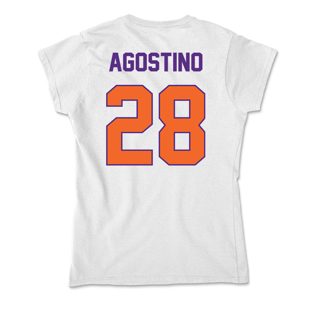 Clemson - NCAA Women's Lacrosse : Summer Agostino - Soft Style Women’s T-Shirt-1