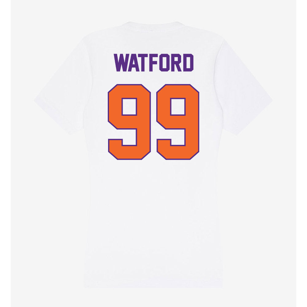 Clemson - NCAA Football : Ari Watford - Women's V-Neck T-Shirt-1