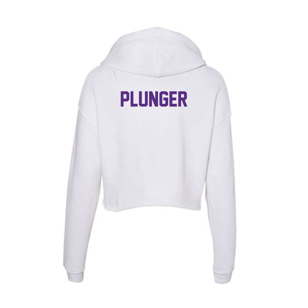 Clemson - NCAA Men's Tennis : Manuel Plunger - Women's Crop Fleece Hoodie-1