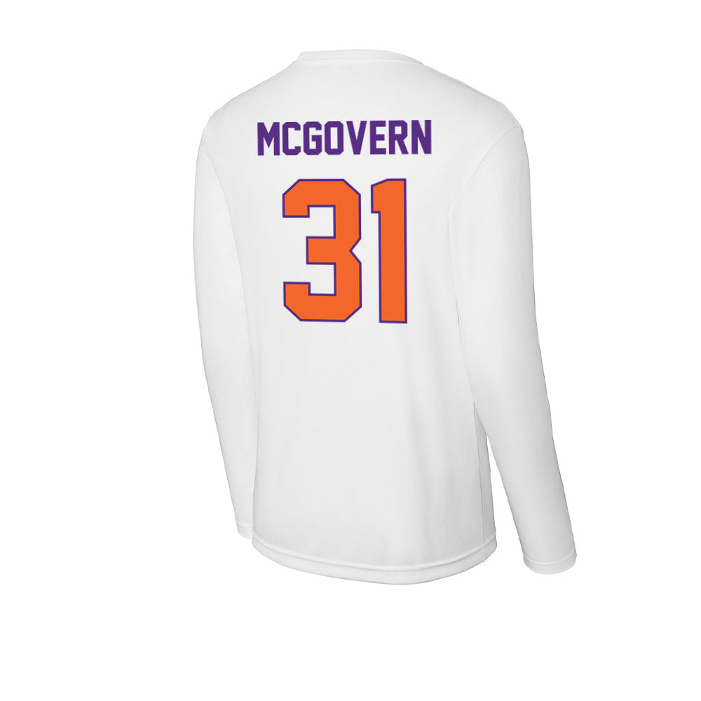 Clemson - NCAA Baseball : Jacob McGovern - Activewear Long Sleeve T-Shirt-1