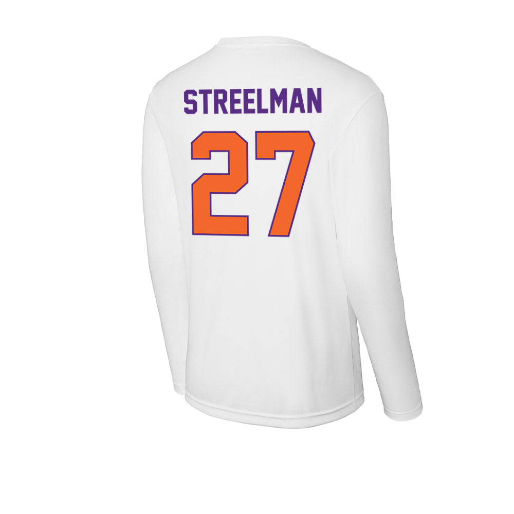 Clemson - NCAA Men's Soccer : Seamus Streelman - Activewear Long Sleeve T-Shirt-1