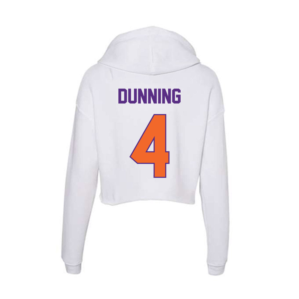 Clemson - NCAA Softball : Abby Dunning - Women's Crop Fleece Hoodie-1