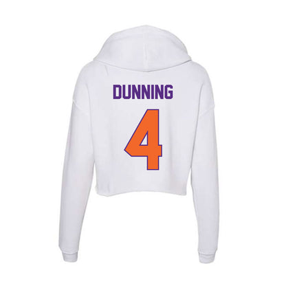 Clemson - NCAA Softball : Abby Dunning - Women's Crop Fleece Hoodie-1