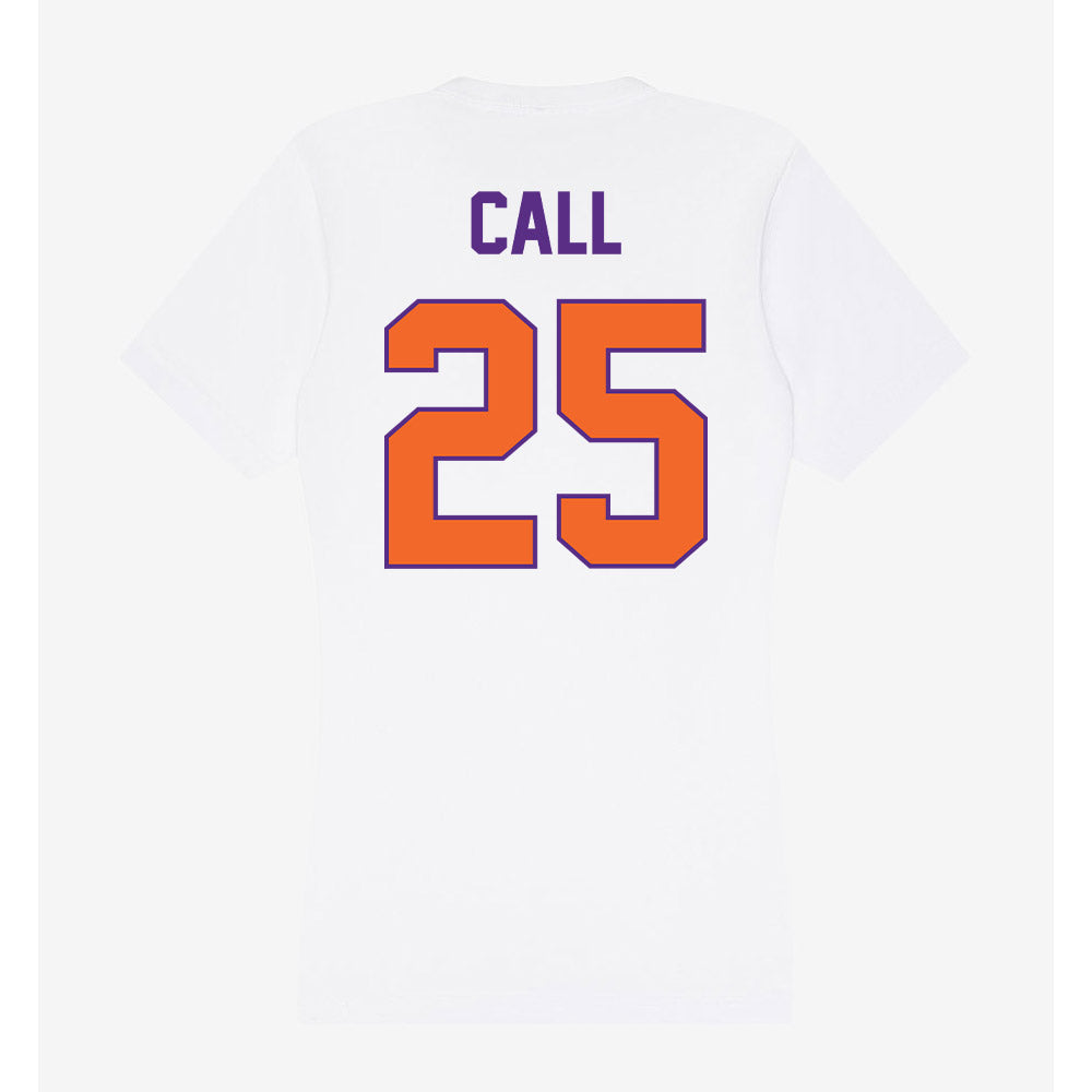 Clemson - NCAA Softball : Abbi Call - Women's V-Neck T-Shirt-1