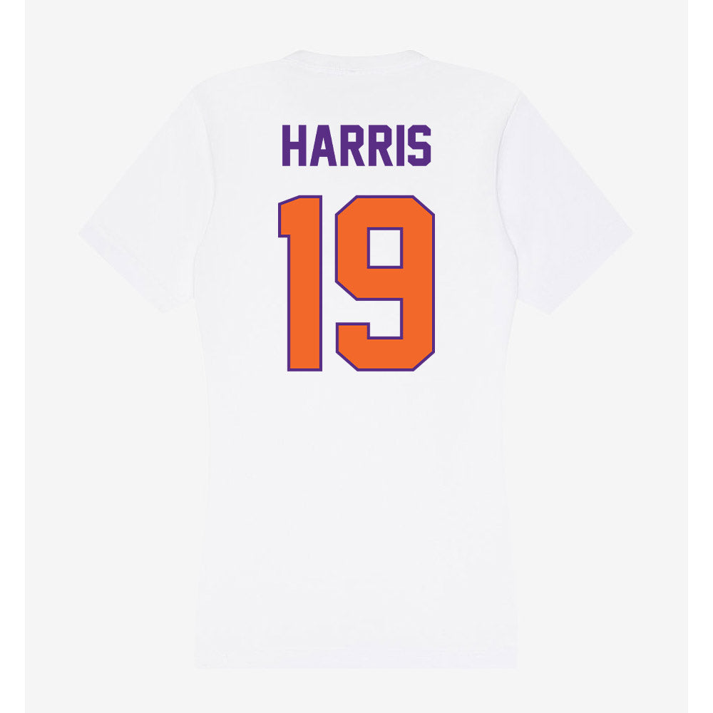 Clemson - NCAA Women's Soccer : Juju Harris - Women's V-Neck T-Shirt-1