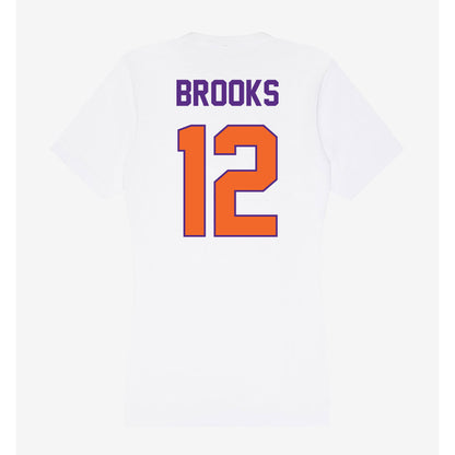 Clemson - NCAA Women's Soccer : Natalie Brooks - Women's V-Neck T-Shirt-1