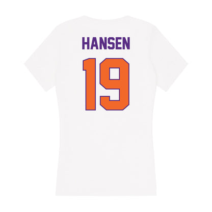 Clemson - NCAA Men's Volleyball : Kate Hansen - Women's V-Neck T-Shirt-1