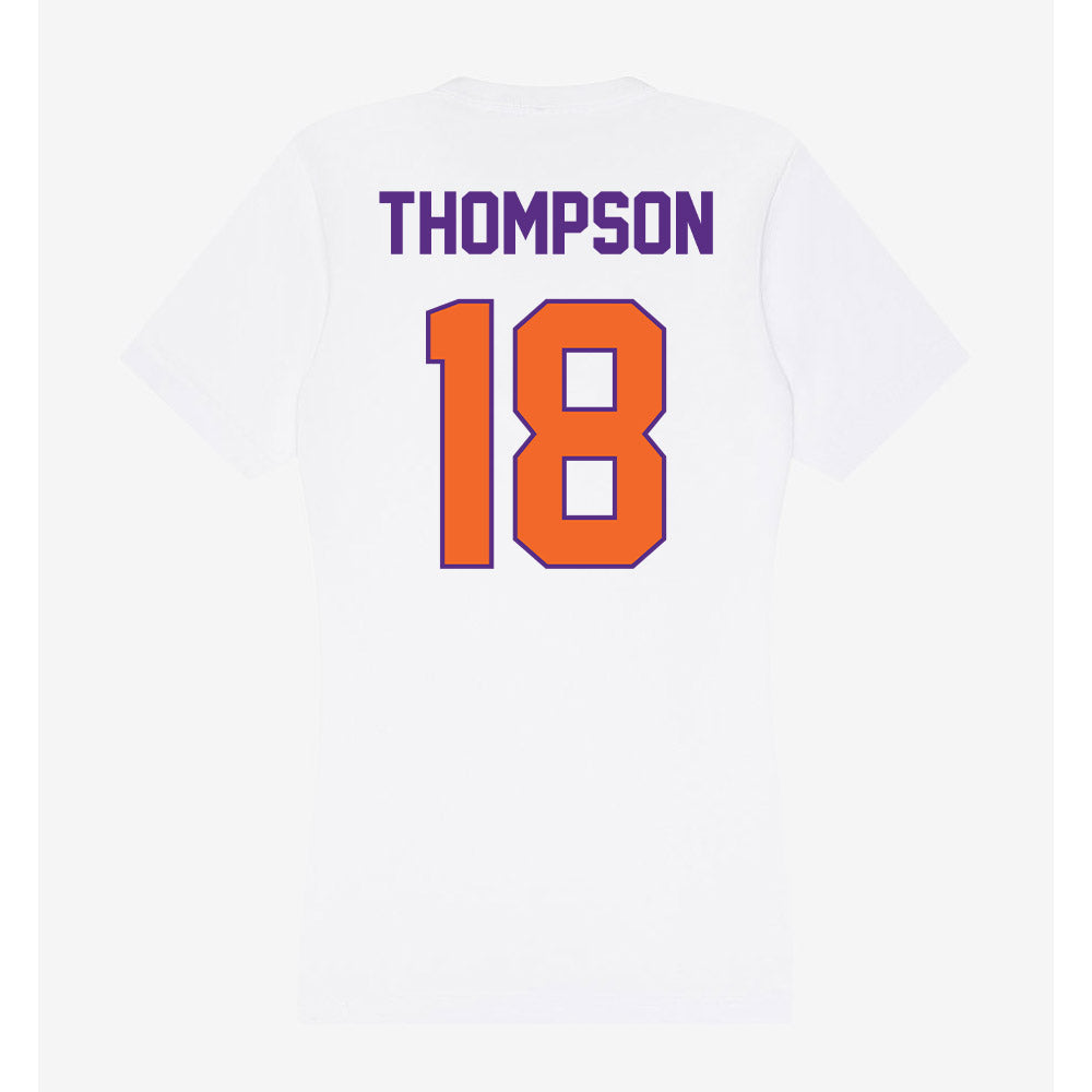 Clemson - NCAA Women's Soccer : Reagan Thompson - Women's V-Neck T-Shirt-1
