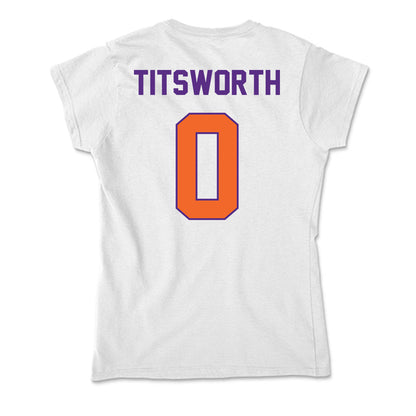 Clemson - NCAA Baseball : Drew Titsworth - Soft Style Women’s T-Shirt-1