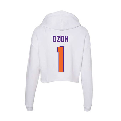 Clemson - NCAA Women's Volleyball : Ihuoma Ozoh - Women's Crop Fleece Hoodie-1