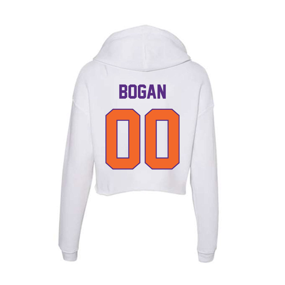 Clemson - NCAA Women's Lacrosse : Anna Bogan - Women's Crop Fleece Hoodie-1