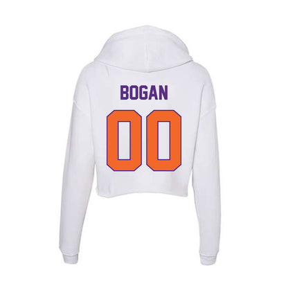 Clemson - NCAA Women's Lacrosse : Anna Bogan - Women's Crop Fleece Hoodie-1