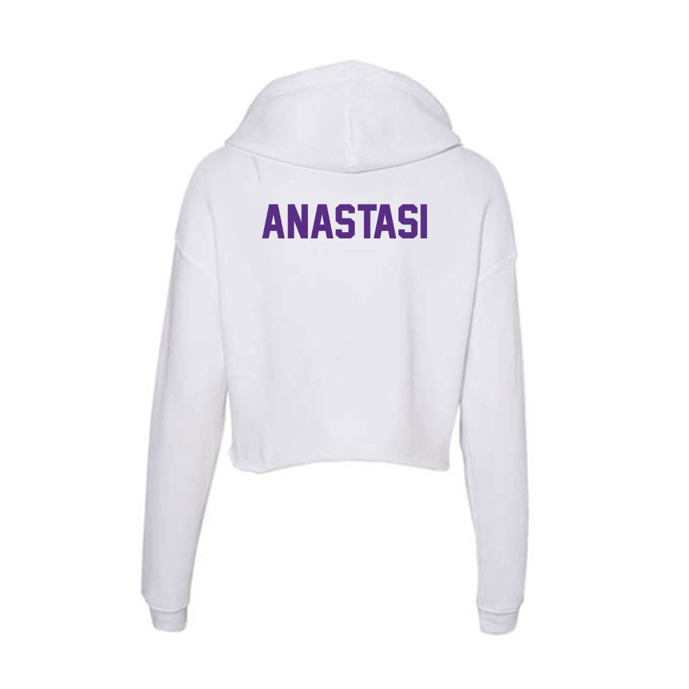 Clemson - NCAA Women's Gymnastics : Paige Anastasi - Women's Crop Fleece Hoodie-1