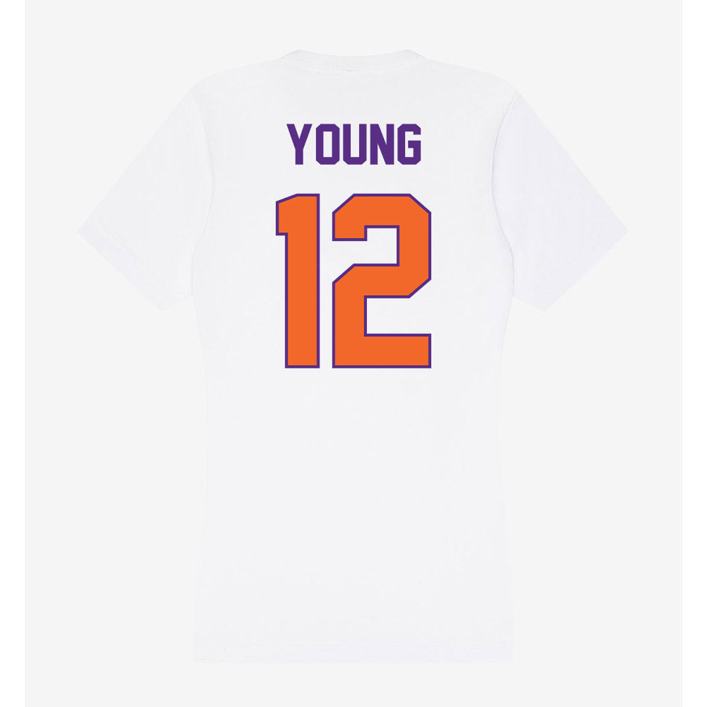 Clemson - NCAA Football : Shavar Young - Women's V-Neck T-Shirt-1