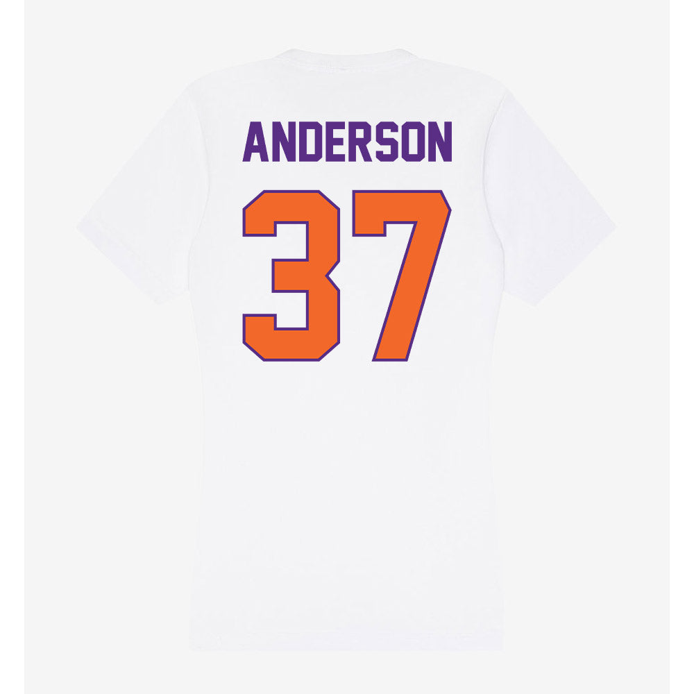 Clemson - NCAA Football : Logan Anderson - Women's V-Neck T-Shirt-1