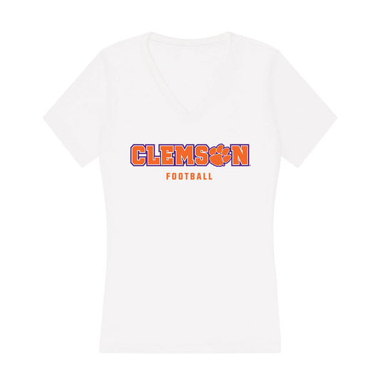 Clemson - NCAA Football : Michael Foster - Women's V-Neck T-Shirt-0