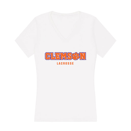 Clemson - NCAA Women's Lacrosse : Emma Tilson - Women's V-Neck T-Shirt-0